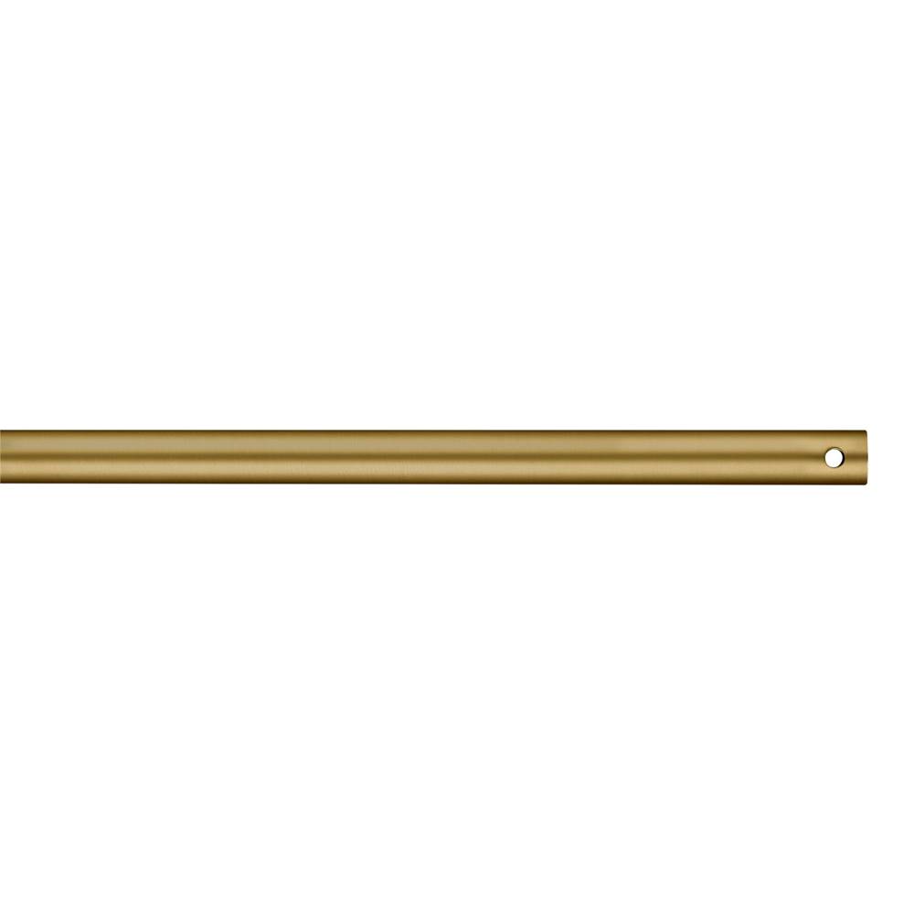 Visual Comfort Fan Collection 12'' Downrod in Burnished Brass