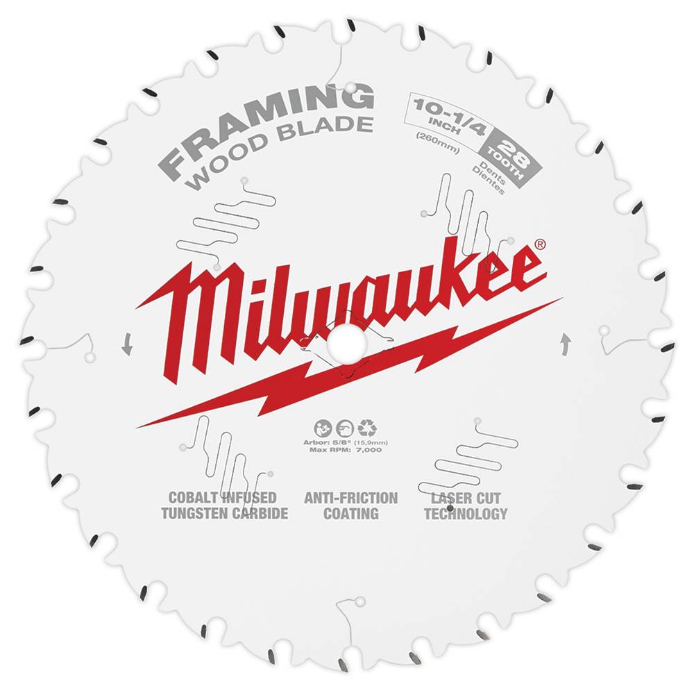 Milwaukee Tool 10-1/4'' 28T Framing Saw Blade