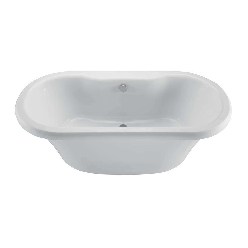 MTI Baths Melinda 8 Acrylic Cxl Freestanding Faucet Deck Air Bath - White (66.5X35.5)