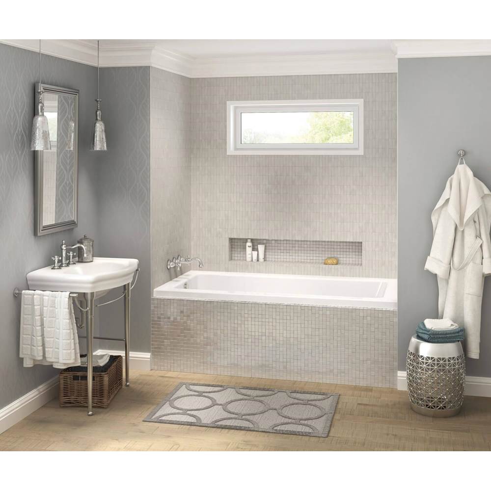Maax Pose 6032 IF Acrylic Alcove Left-Hand Drain Bathtub in White
