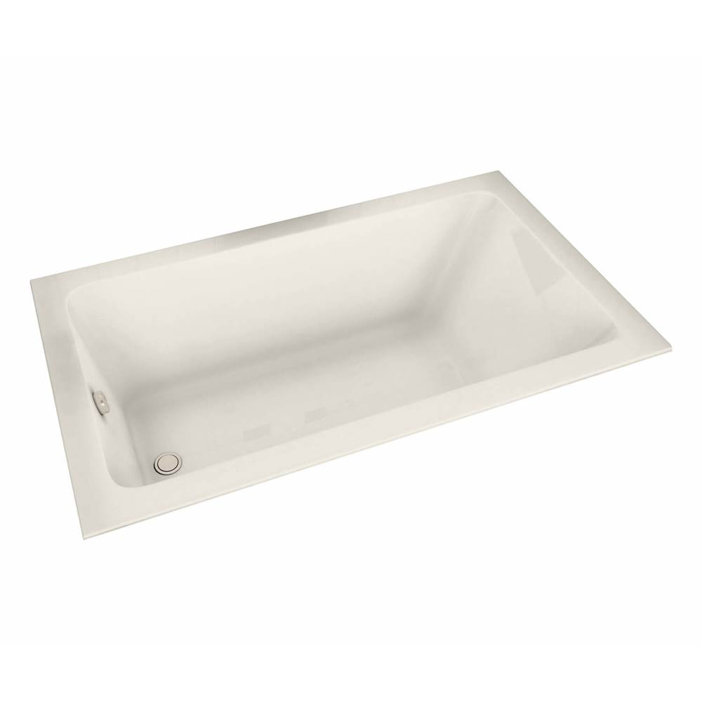 Maax Pose 6032 Acrylic Drop-in End Drain Aeroeffect Bathtub in Biscuit