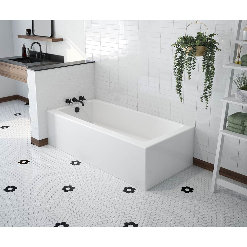 Maax Mackenzie Corner Access 6030 AcrylX Corner Right-Hand Drain Bathtub in White