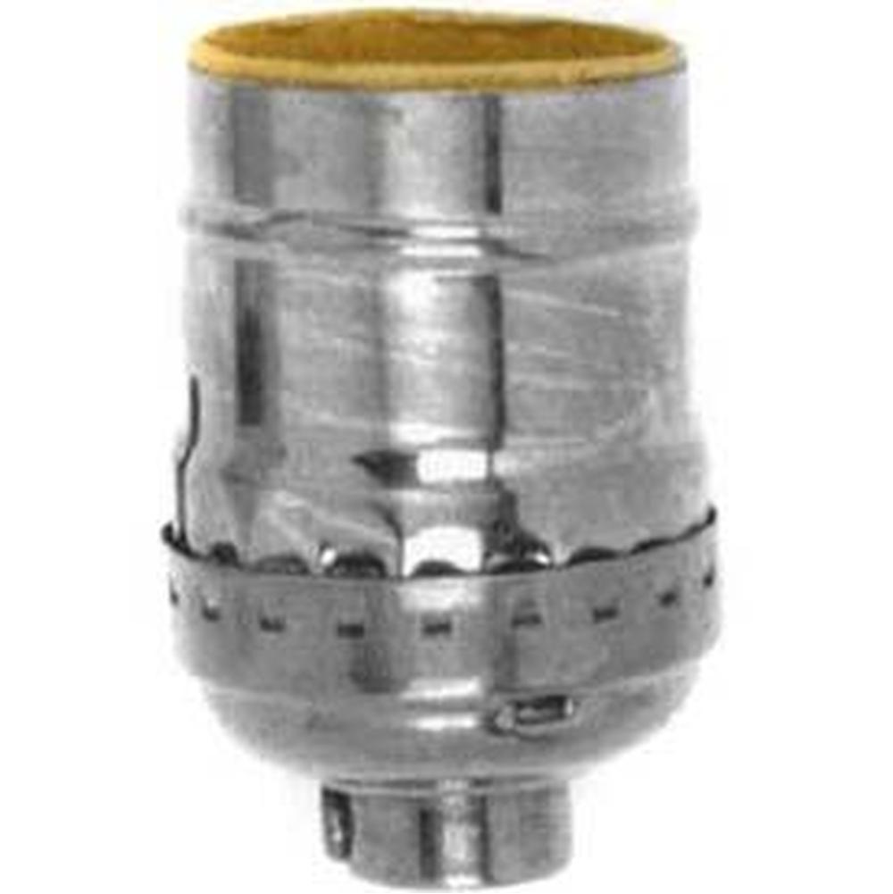 Satco Solid Brass Polished Nickel Short Keyless Socket with Ss