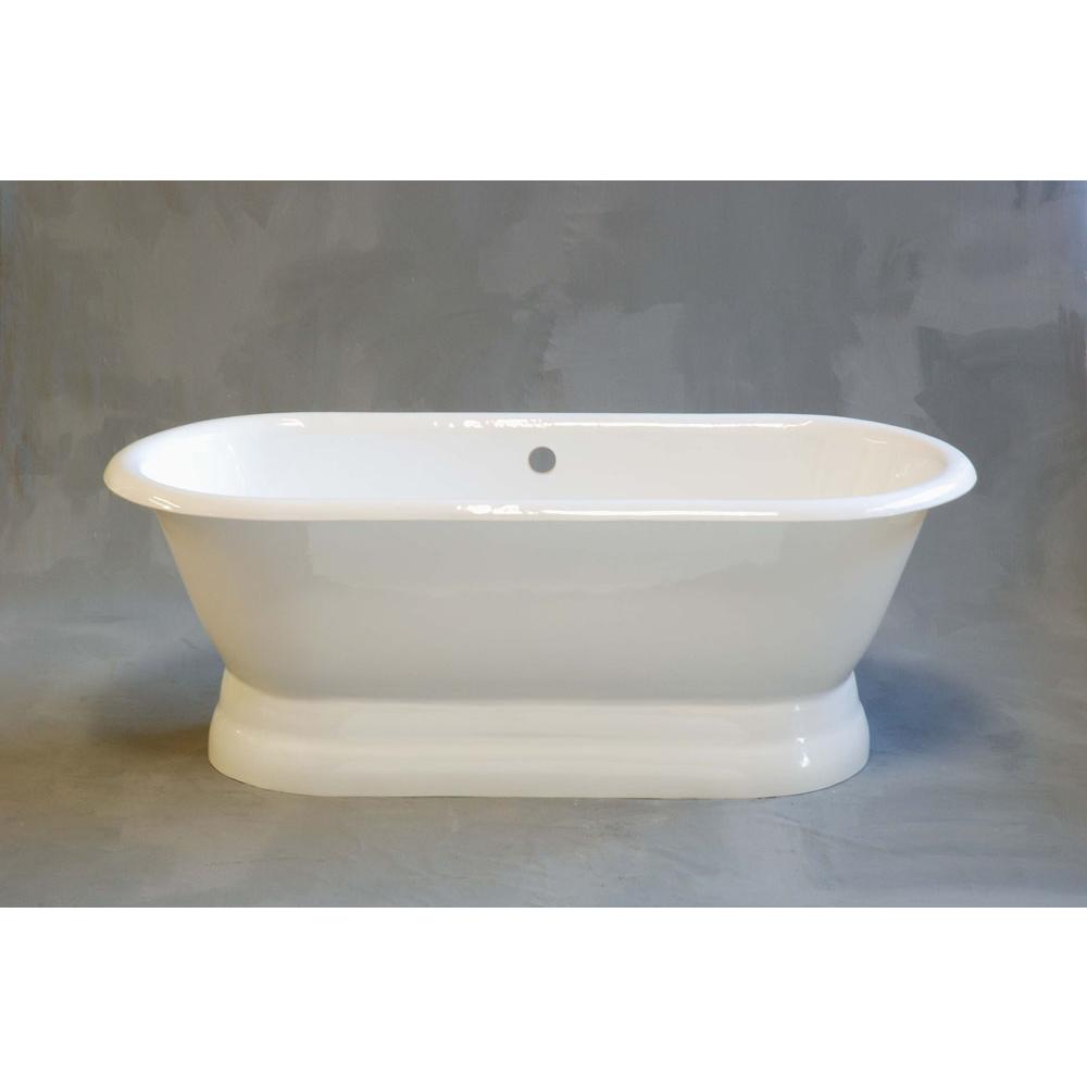 Strom Living P0769 The Lagoon 5 1/2'' Cast Iron Dual Tub On Pedestal Without Faucet