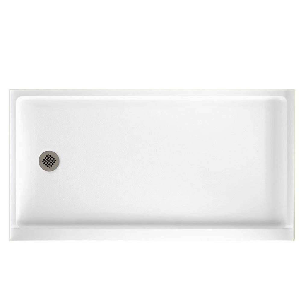 Swan FR-3260LM 32 x 60 Veritek Alcove Shower Pan with Left Hand Drain in White