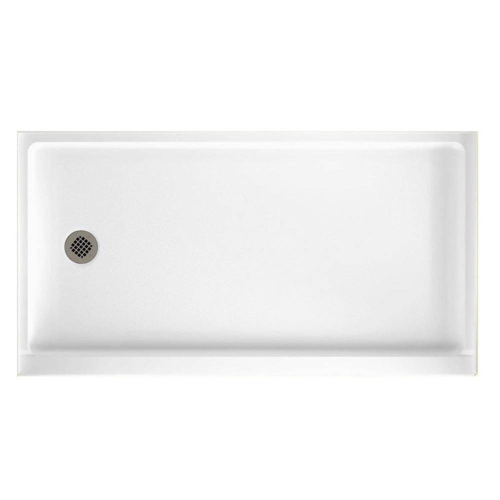 Swan SR-3260 32 x 60 Swanstone Alcove Shower Pan with Right Hand Drain in White
