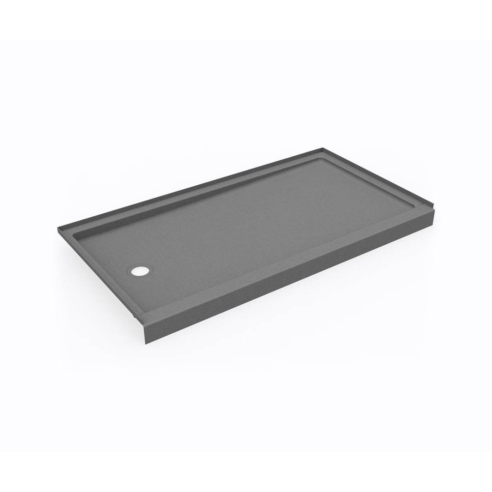 Swan SR-3260LM/RM 32 x 60 Swanstone® Alcove Shower Pan with Left Hand Drain Ash Gray