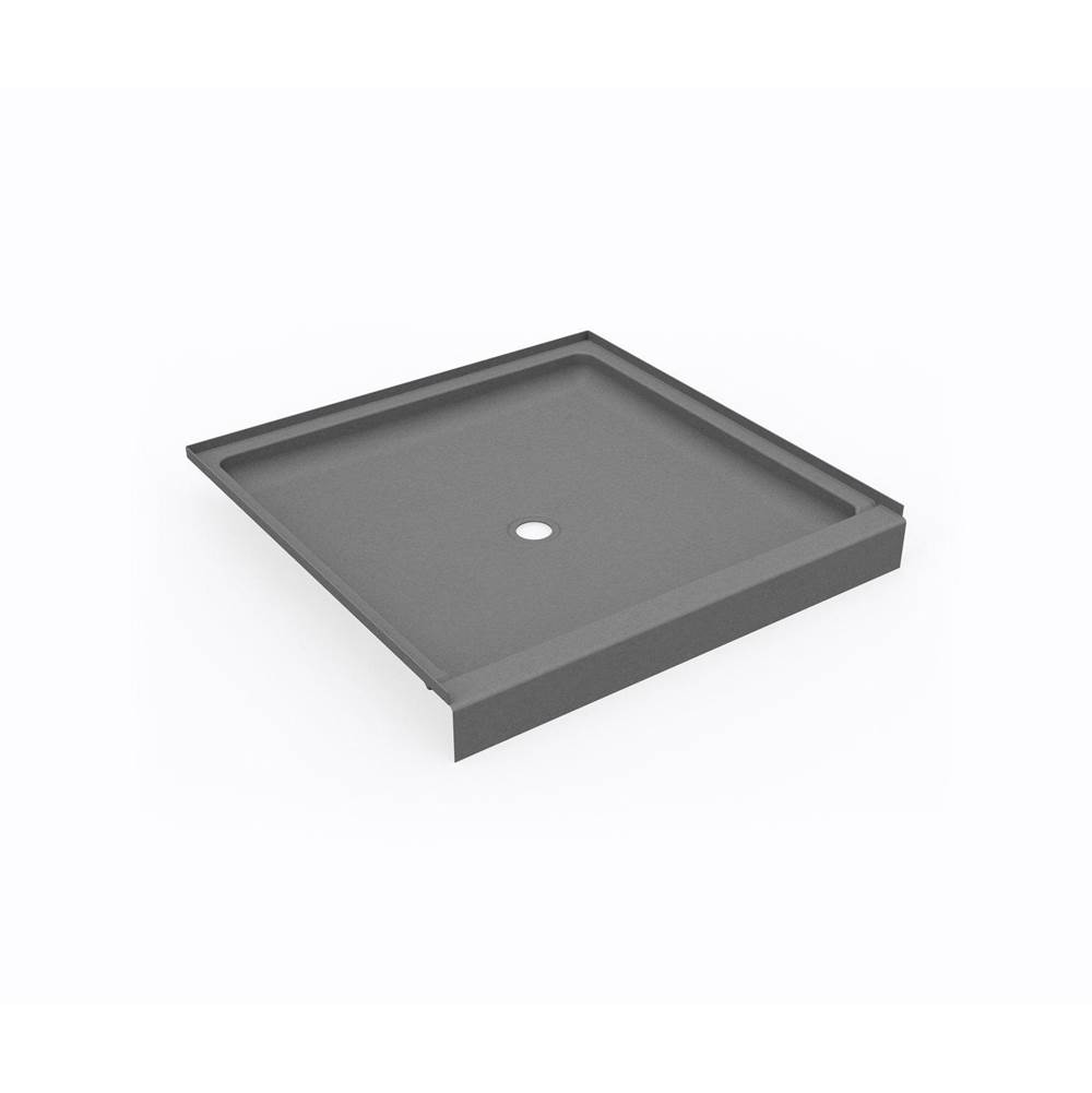 Swan SS-4242 42 x 42 Swanstone® Alcove Shower Pan with Center Drain Ash Gray