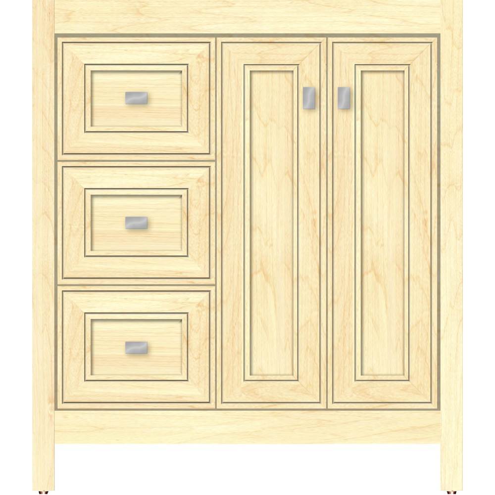 Strasser Woodenworks 30 X 21 X 34.5 Alki View Vanity Deco Miter Nat Maple Lh