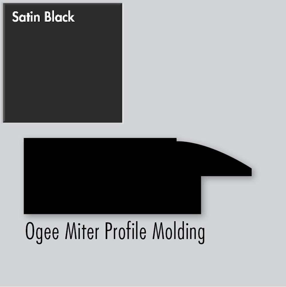 Strasser Woodenworks 2.25 X .75 X 72 Molding Ogee Miter Sat Black