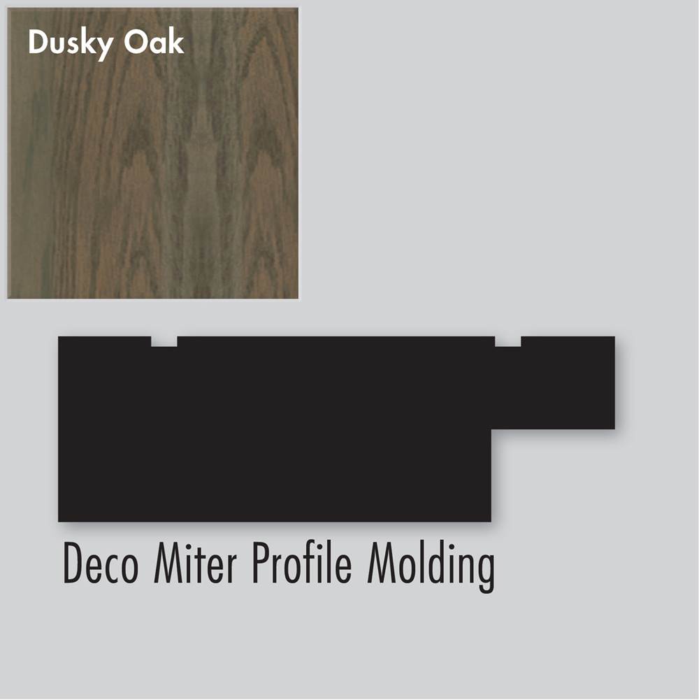 Strasser Woodenworks 2.25 X .75 X 72 Molding Deco Miter Dusky Oak