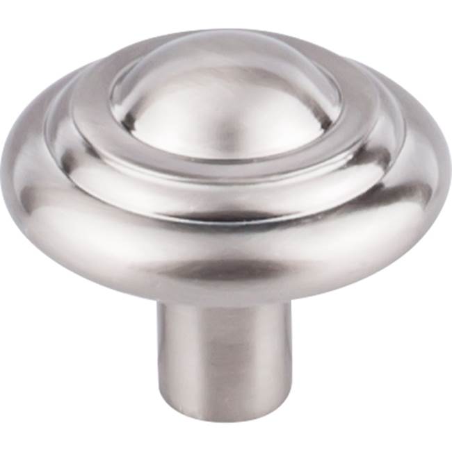 Top Knobs Aspen II Button Knob 1 3/4 Inch Brushed Satin Nickel