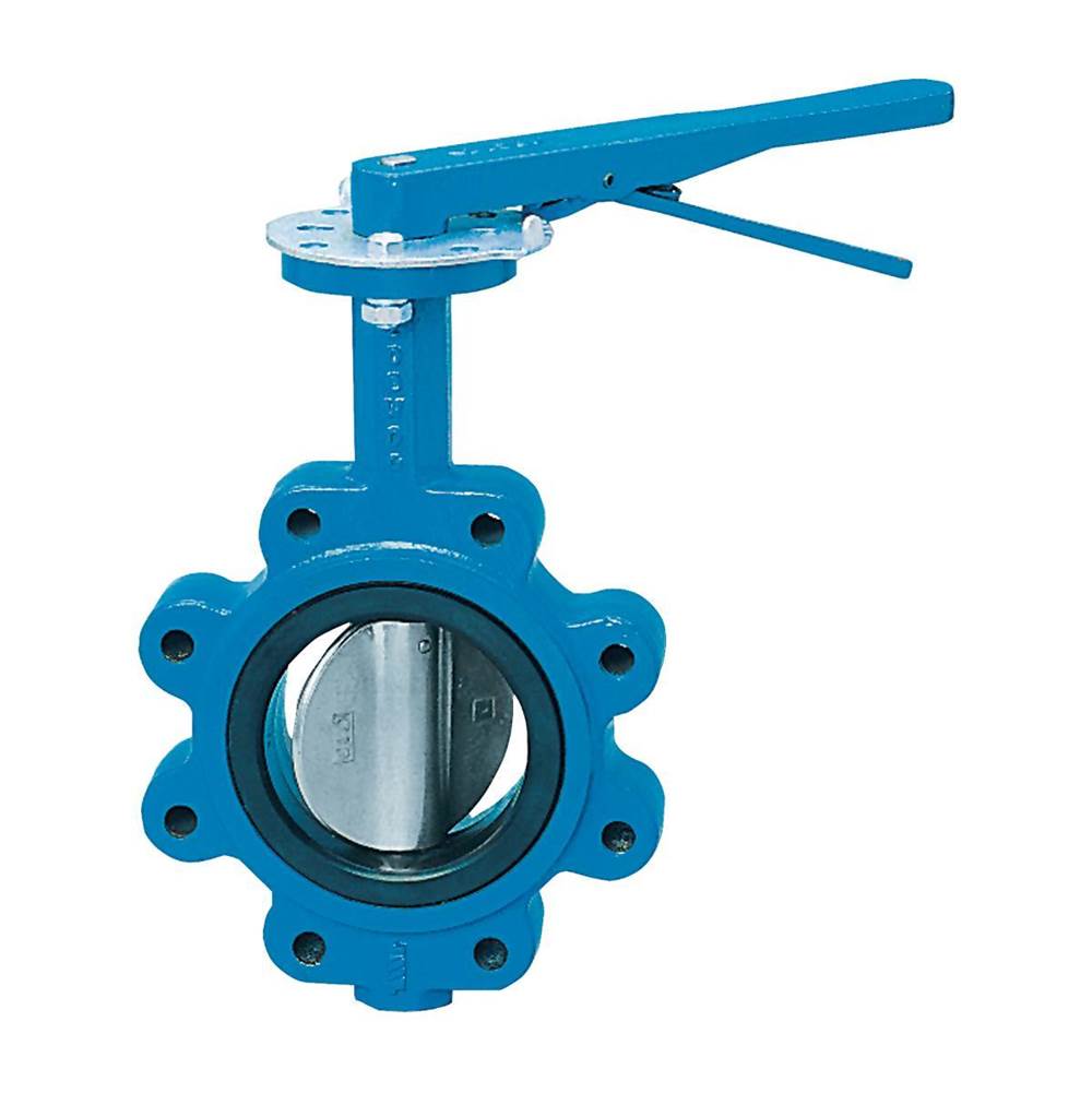 Watts 4 In Domestic Butterfly Valve, Full Lug, Ductile Iron Body, Ductile Iron Disc, 416 Ss Shaft, Epdm Seat, Lever Handle