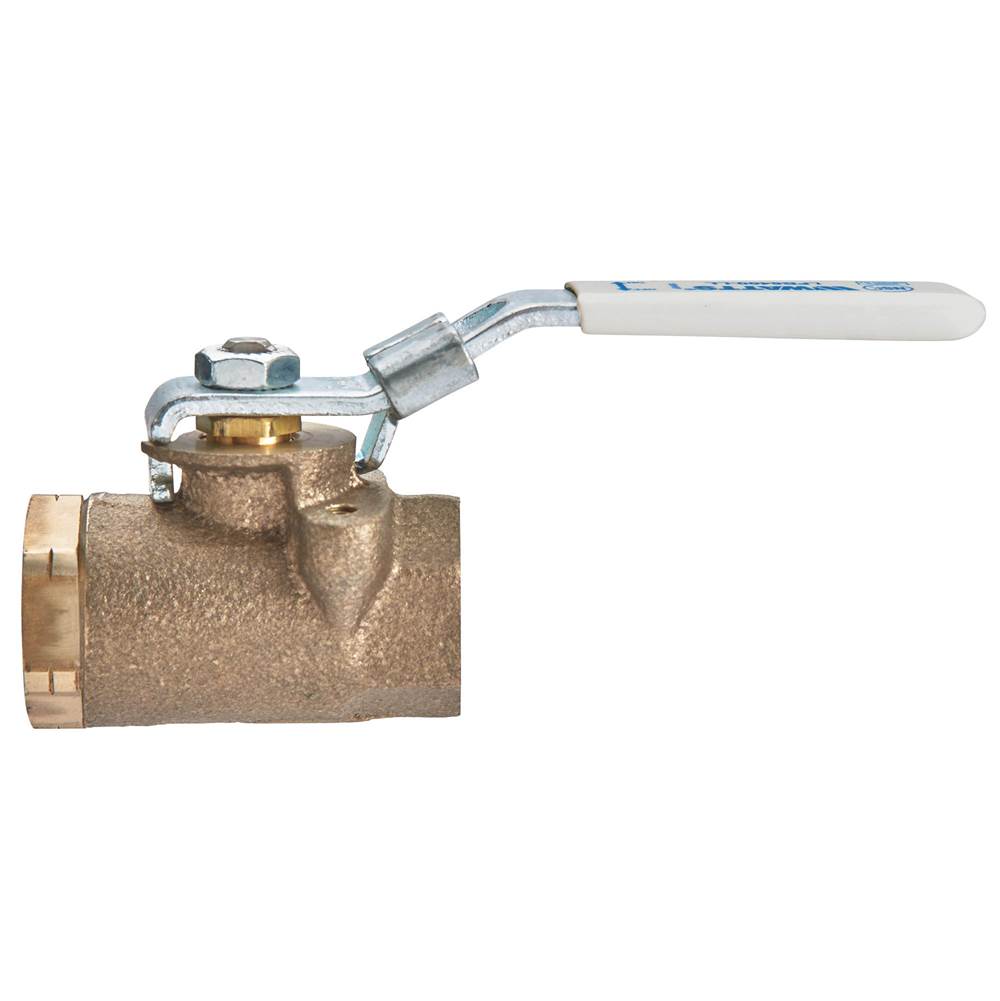 Watts 2 In Lead Free 2-Piece Standard Port Ball Valve, Actuator Mounting Pads, Lever Latch And Lock In Open And Closed Position